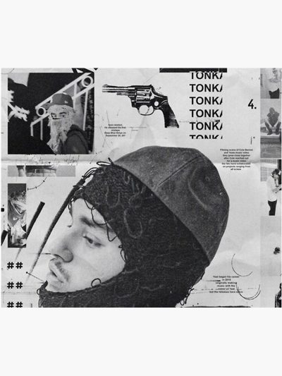Yeat Tonka Twizzy Retro Black And White Tapestry Official Yeat Merch