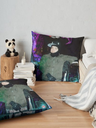 Yeat Trippy Poster Design Aesthetic Throw Pillow Official Yeat Merch