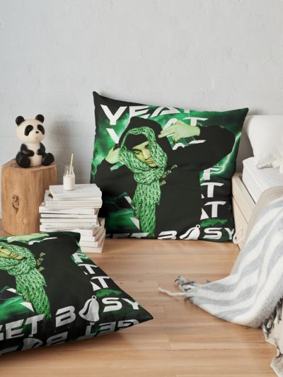 Yeat Get Busy Throw Pillow Official Yeat Merch