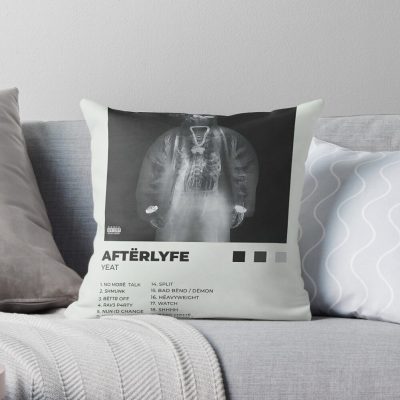 Afterlife Yeat Poster Throw Pillow Official Yeat Merch