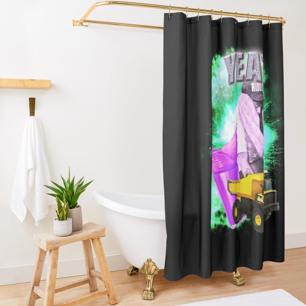 Yeat Vintage Rapper Design Shower Curtain Official Yeat Merch
