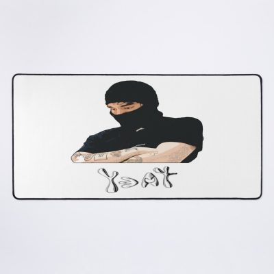 Yeat Illustration With Text Mouse Pad Official Cow Anime Merch