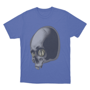 DANGEROUS SUMMER SKULL T Shirt Blue