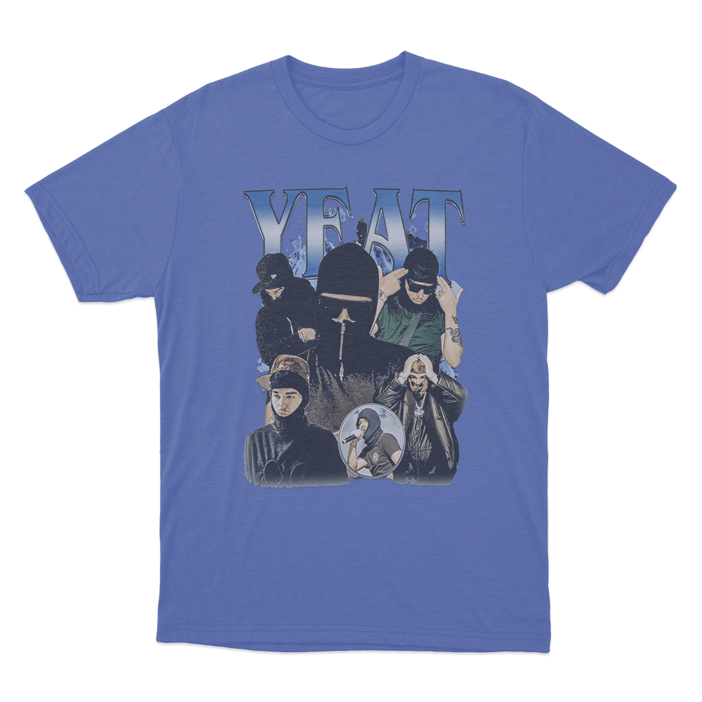 YEAT COLLAGE T Shirt Blue YEAT COLLAGE T Shirt Blue