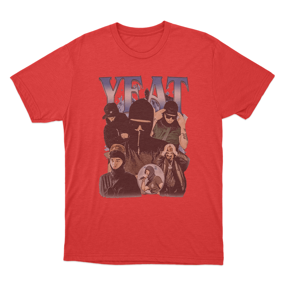 YEAT COLLAGE T Shirt Red YEAT COLLAGE T Shirt Red
